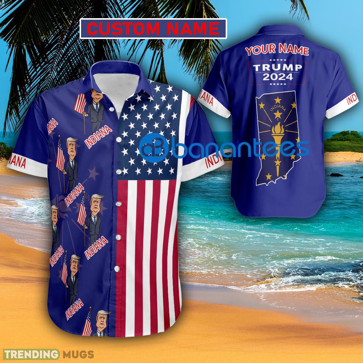 Trump 2024 Holding Flag Indiana Usa Flag Hawaiian Shirt Trending Custom Name Gift - Trump 2024 Holding Flag Indiana Usa Flag Hawaiian Shirt Trending Custom Name Gift Trump 2024 Holding Flag Indiana Usa Flag Hawaiian Shirt Trending Custom Name Gift - Trump 2024 Holding Flag Indiana Usa Flag Hawaiian Shirt Trending Custom Name Gift