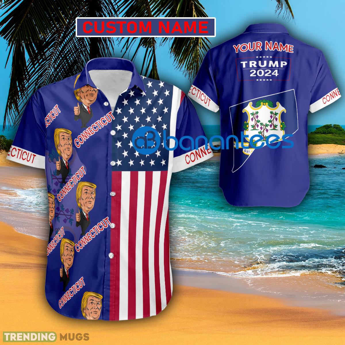 Trump 2024 Like Connecticut Usa Flag Hawaiian Shirt Trending Custom Name Gift - Trump 2024 Like Connecticut Usa Flag Hawaiian Shirt Trending Custom Name Gift Trump 2024 Like Connecticut Usa Flag Hawaiian Shirt Trending Custom Name Gift - Trump 2024 Like Connecticut Usa Flag Hawaiian Shirt Trending Custom Name Gift