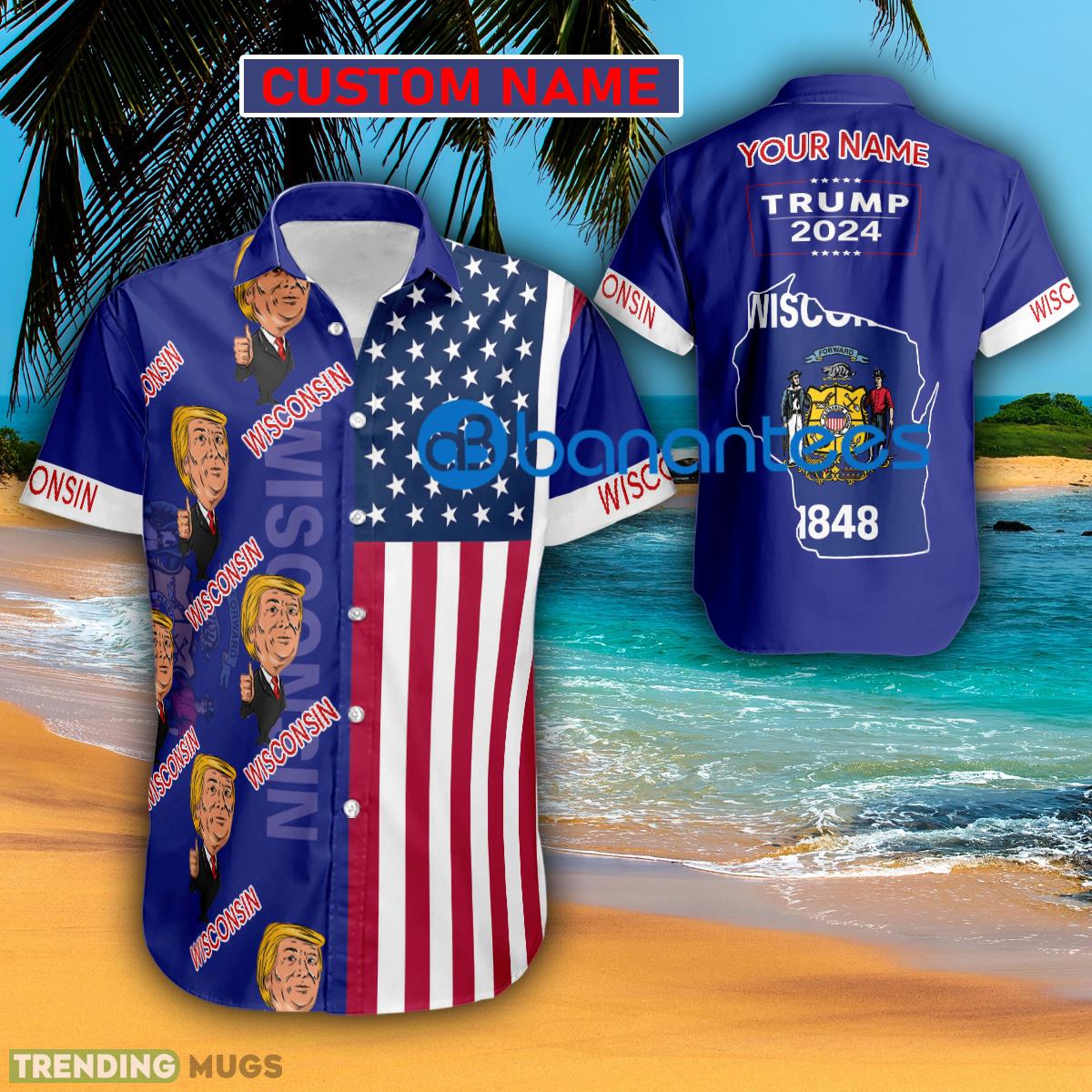 Trump 2024 Like Wisconsin Usa Flag Hawaiian Shirt Trending Custom Name Gift - Trump 2024 Like Wisconsin Usa Flag Hawaiian Shirt Trending Custom Name Gift Trump 2024 Like Wisconsin Usa Flag Hawaiian Shirt Trending Custom Name Gift - Trump 2024 Like Wisconsin Usa Flag Hawaiian Shirt Trending Custom Name Gift