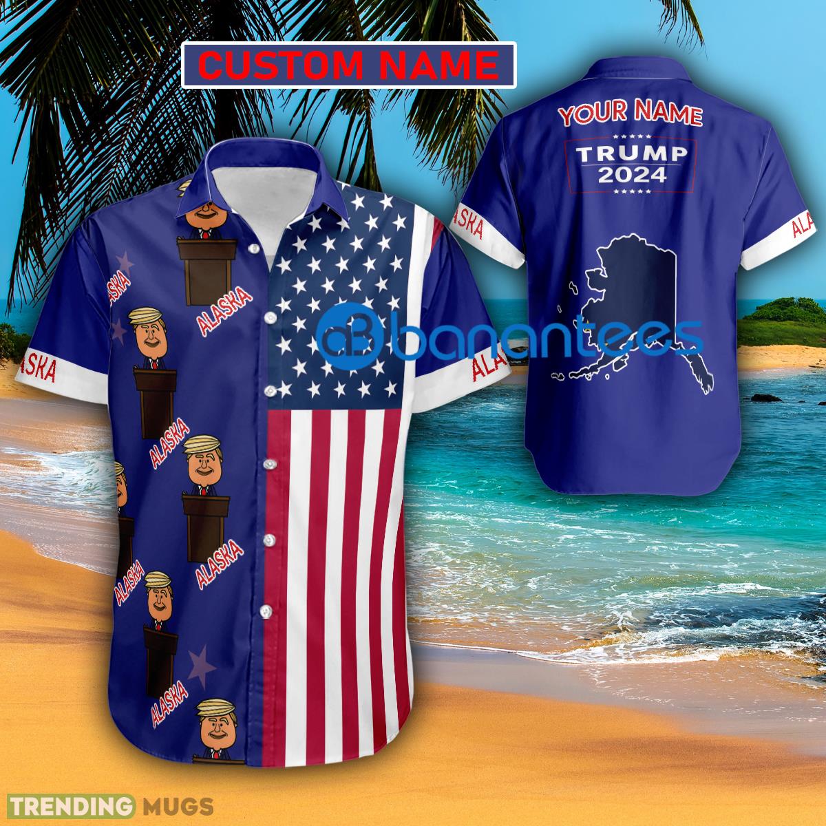 Trump 2024 Podium Alaska Usa Flag Hawaiian Shirt Trending Custom Name Gift - Trump 2024 Podium Alaska Usa Flag Hawaiian Shirt Trending Custom Name Gift Trump 2024 Podium Alaska Usa Flag Hawaiian Shirt Trending Custom Name Gift - Trump 2024 Podium Alaska Usa Flag Hawaiian Shirt Trending Custom Name Gift