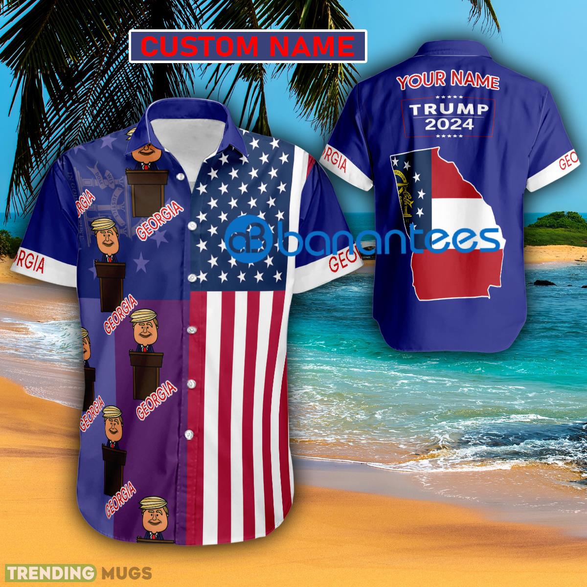 Trump 2024 Podium Georgia Usa Flag Hawaiian Shirt Trending Custom Name Gift - Trump 2024 Podium Georgia Usa Flag Hawaiian Shirt Trending Custom Name Gift Trump 2024 Podium Georgia Usa Flag Hawaiian Shirt Trending Custom Name Gift - Trump 2024 Podium Georgia Usa Flag Hawaiian Shirt Trending Custom Name Gift