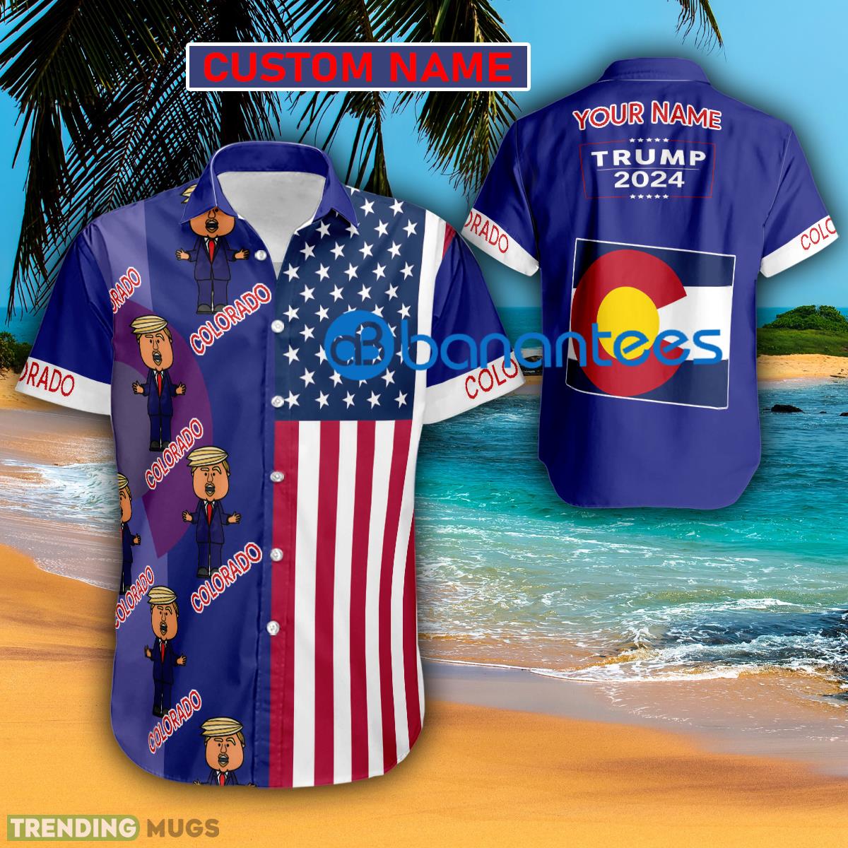 Trump 2024 Present Colorado Usa Flag Hawaiian Shirt Trending Custom Name Gift - Trump 2024 Present Colorado Usa Flag Hawaiian Shirt Trending Custom Name Gift Trump 2024 Present Colorado Usa Flag Hawaiian Shirt Trending Custom Name Gift - Trump 2024 Present Colorado Usa Flag Hawaiian Shirt Trending Custom Name Gift