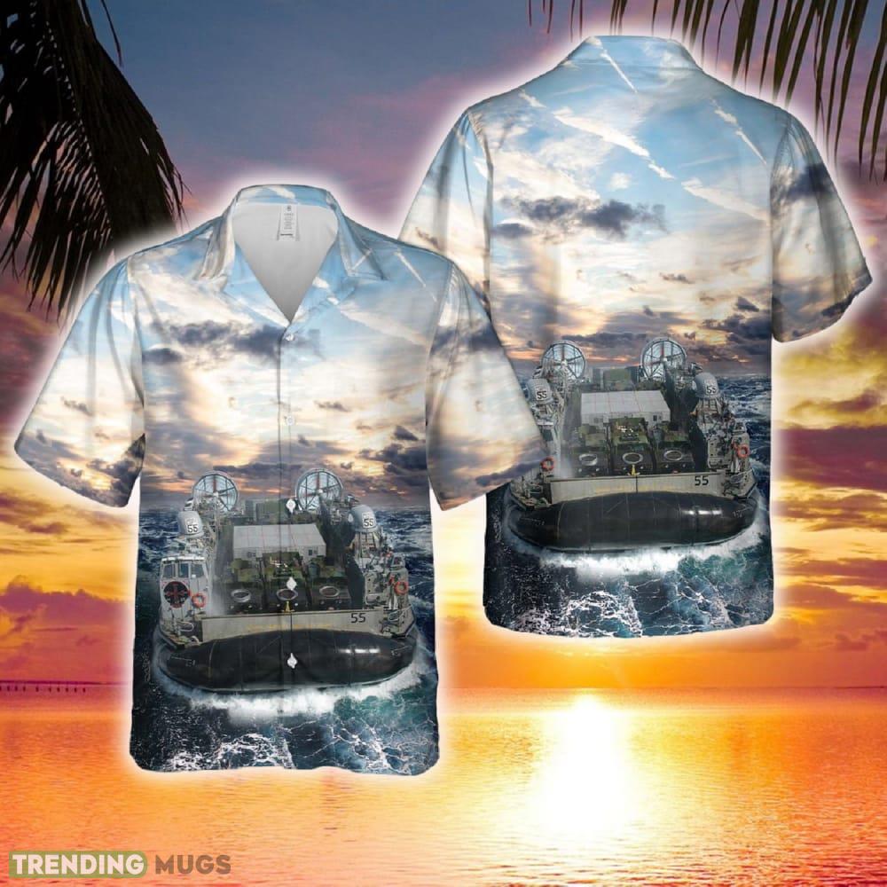 US Navy Landing Craft Air Cushion LCAC-55 Hawaiian Shirt - US Navy Landing Craft Air Cushion LCAC-55 Hawaiian Shirt US Navy Landing Craft Air Cushion LCAC-55 Hawaiian Shirt - US Navy Landing Craft Air Cushion LCAC-55 Hawaiian Shirt
