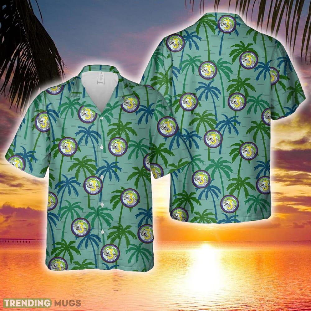 US Navy Seabee Naval Mobile Construction Battalion THREE (NMCB 3) Hawaiian Shirt - US Navy Seabee Naval Mobile Construction Battalion THREE (NMCB 3) Hawaiian Shirt
