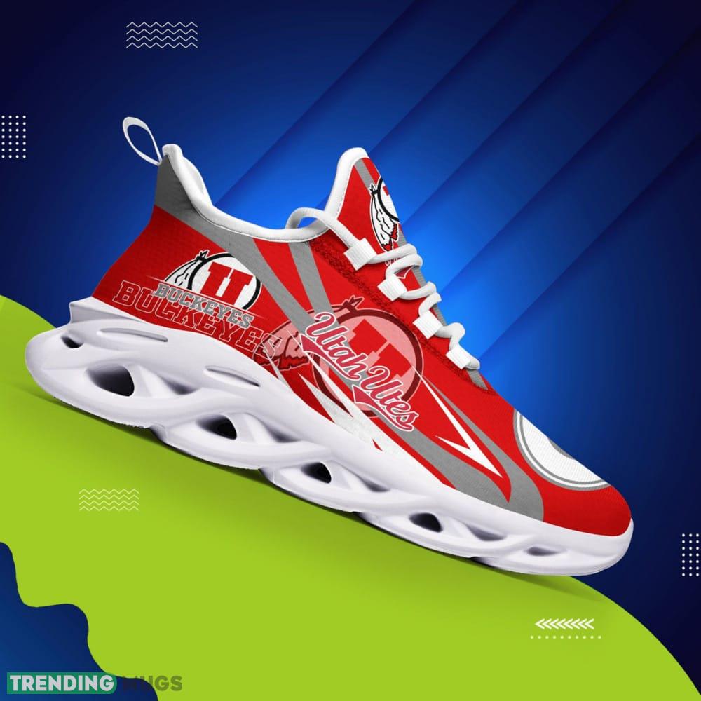 Utah Utes Logo Pattern Custom Name 3D Max Soul Sneaker Shoes Max Soul Utah Utes Logo Pattern Custom Name 3D Max Soul Sneaker Shoes Max Soul