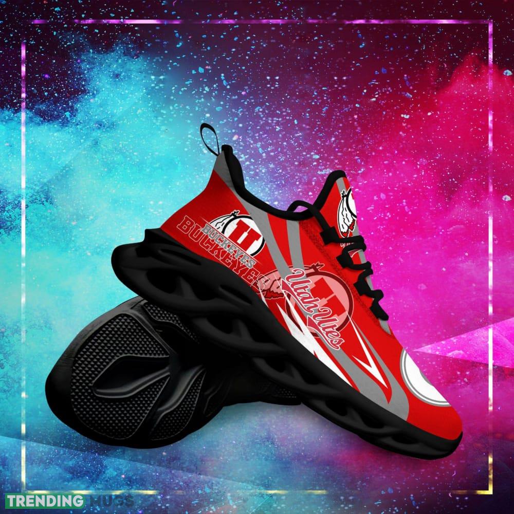 Utah Utes Logo Pattern Custom Name 3D Max Soul Sneaker Shoes Max Soul Utah Utes Logo Pattern Custom Name 3D Max Soul Sneaker Shoes Max Soul