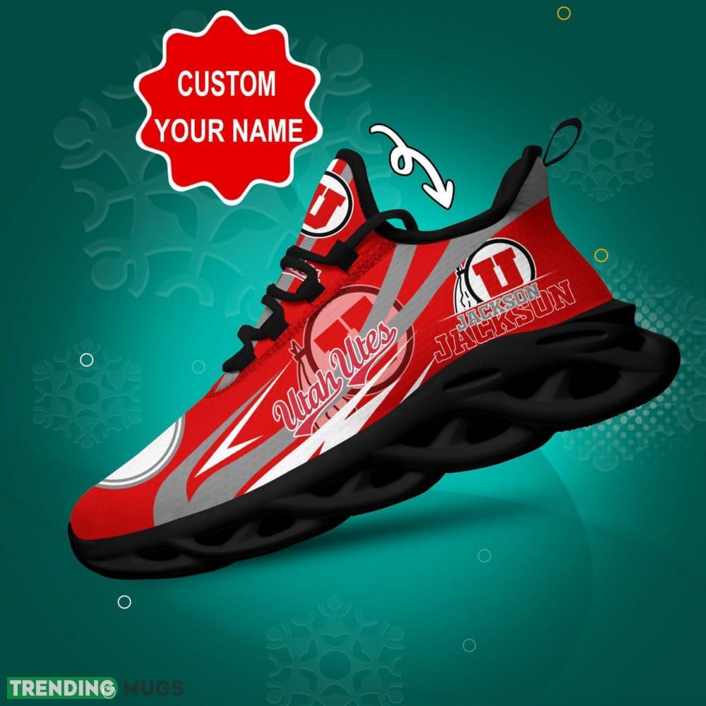 Utah Utes Logo Pattern Custom Name 3D Max Soul Sneaker Shoes - Utah Utes Logo Pattern Custom Name 3D Max Soul Sneaker Shoes_1 Utah Utes Logo Pattern Custom Name 3D Max Soul Sneaker Shoes - Utah Utes Logo Pattern Custom Name 3D Max Soul Sneaker Shoes_1