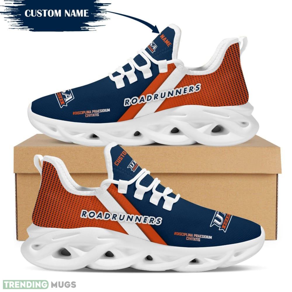 UTSA Roadrunners Logo Custom Name Pattern 3D Max Soul Sneaker Shoes - UTSA Roadrunners Logo Custom Name Pattern 3D Max Soul Sneaker Shoes_1