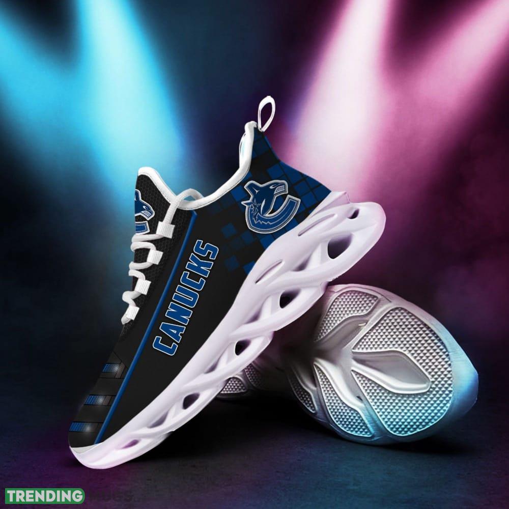 Vancouver Canucks Logo Pattern Custom Name 3D Max Soul Sneaker Shoes - Vancouver Canucks Logo Pattern Custom Name 3D Max Soul Sneaker Shoes_1