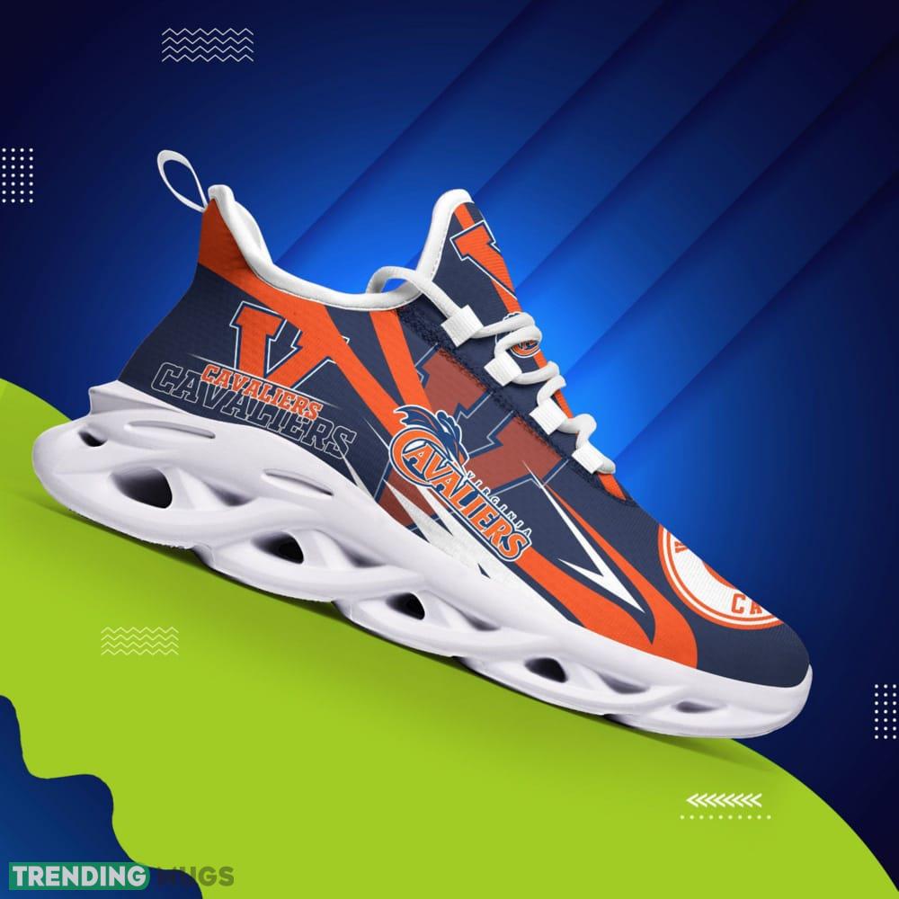 Virginia Cavaliers Logo Line Pattern Custom Name 3D Max Soul Sneaker Shoes Max Soul Virginia Cavaliers Logo Line Pattern Custom Name 3D Max Soul Sneaker Shoes Max Soul