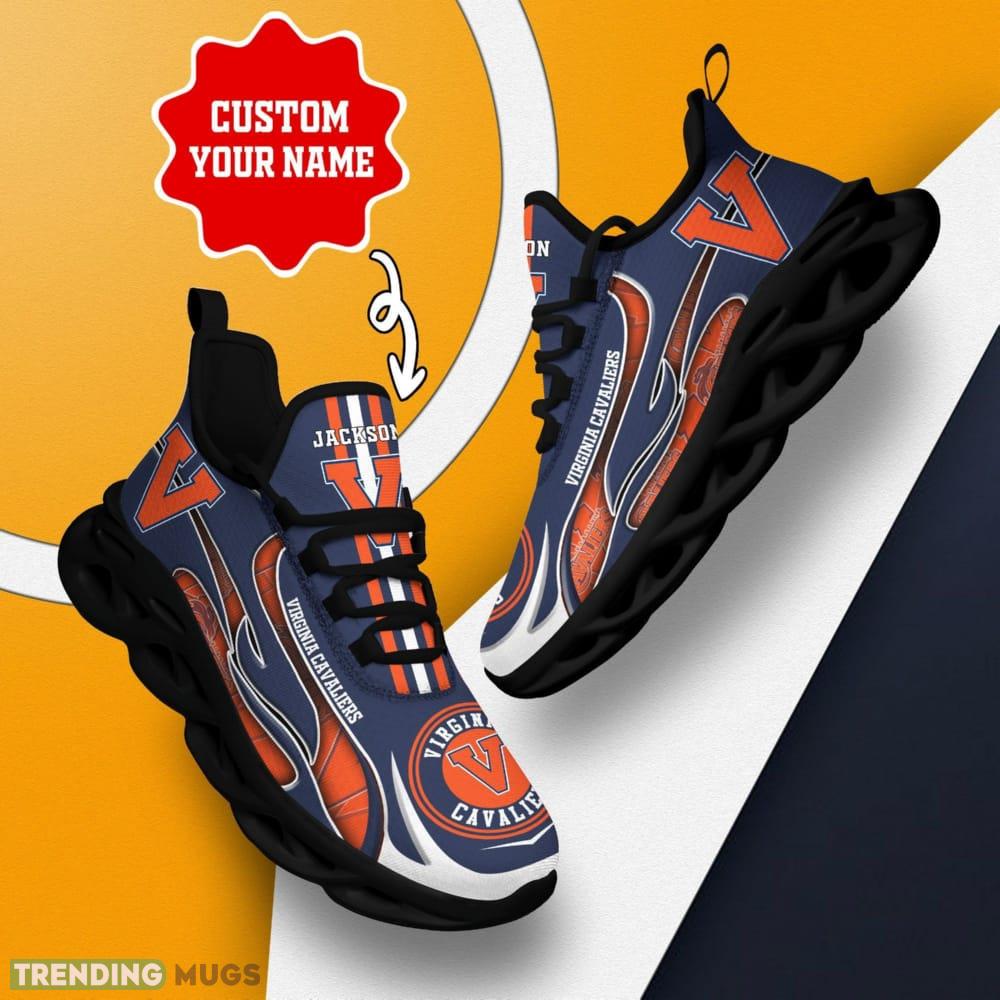 Virginia Cavaliers Logo Unique Pattern Custom Name 3D Max Soul Sneaker Shoes Max Soul Virginia Cavaliers Logo Unique Pattern Custom Name 3D Max Soul Sneaker Shoes Max Soul