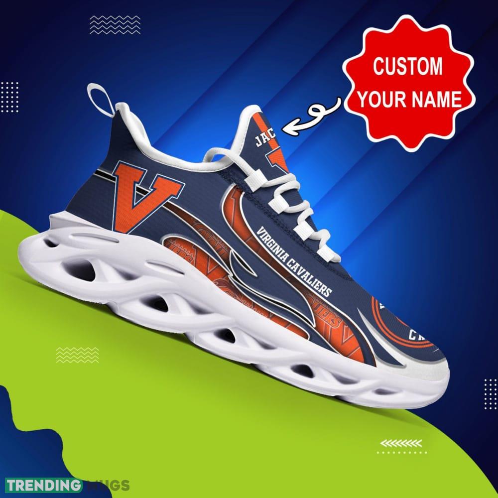 Virginia Cavaliers Logo Unique Pattern Custom Name 3D Max Soul Sneaker Shoes Max Soul Virginia Cavaliers Logo Unique Pattern Custom Name 3D Max Soul Sneaker Shoes Max Soul