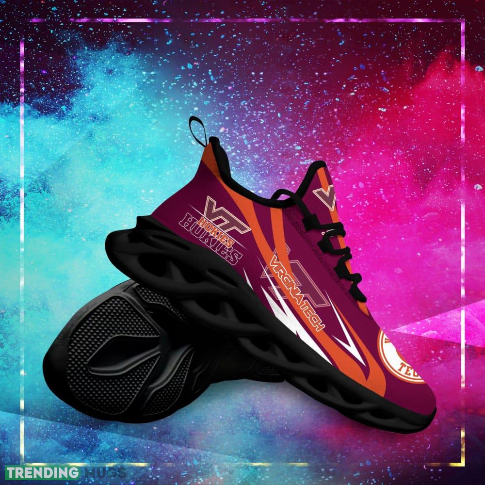 Virginia Tech Hokies Logo Line Pattern Custom Name 3D Max Soul Sneaker Shoes Max Soul Virginia Tech Hokies Logo Line Pattern Custom Name 3D Max Soul Sneaker Shoes Max Soul