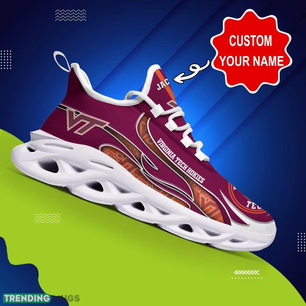 Virginia Tech Hokies Logo Unique Pattern Custom Name 3D Max Soul Sneaker Shoes ZAV Max Soul Virginia Tech Hokies Logo Unique Pattern Custom Name 3D Max Soul Sneaker Shoes ZAV Max Soul
