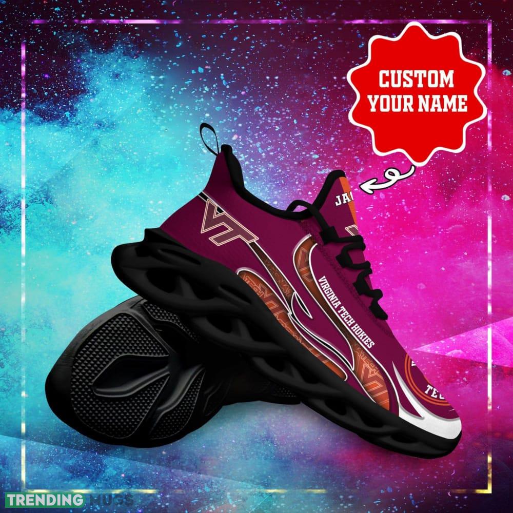 Virginia Tech Hokies Logo Unique Pattern Custom Name 3D Max Soul Sneaker Shoes ZAV Max Soul Virginia Tech Hokies Logo Unique Pattern Custom Name 3D Max Soul Sneaker Shoes ZAV Max Soul