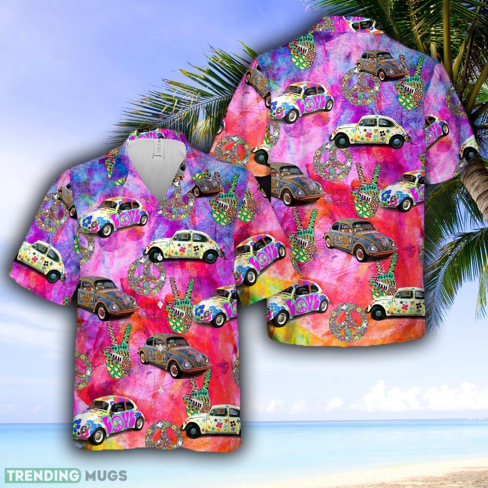 VW Beetle Sunflower Hippie Hawaiian Shirt - VW Beetle Sunflower Hippie Hawaiian Shirt VW Beetle Sunflower Hippie Hawaiian Shirt - VW Beetle Sunflower Hippie Hawaiian Shirt