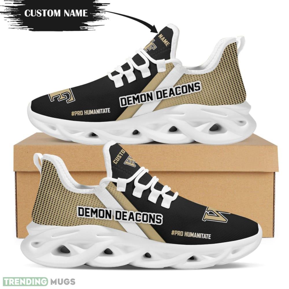 Wake Forest Demon Deacons Logo Custom Name Pattern 3D Max Soul Sneaker Shoes In Brown And Black - Wake Forest Demon Deacons Logo Custom Name Pattern 3D Max Soul Sneaker Shoes In Brown And Black_1 Wake Forest Demon Deacons Logo Custom Name Pattern 3D Max Soul Sneaker Shoes In Brown And Black - Wake Forest Demon Deacons Logo Custom Name Pattern 3D Max Soul Sneaker Shoes In Brown And Black_1