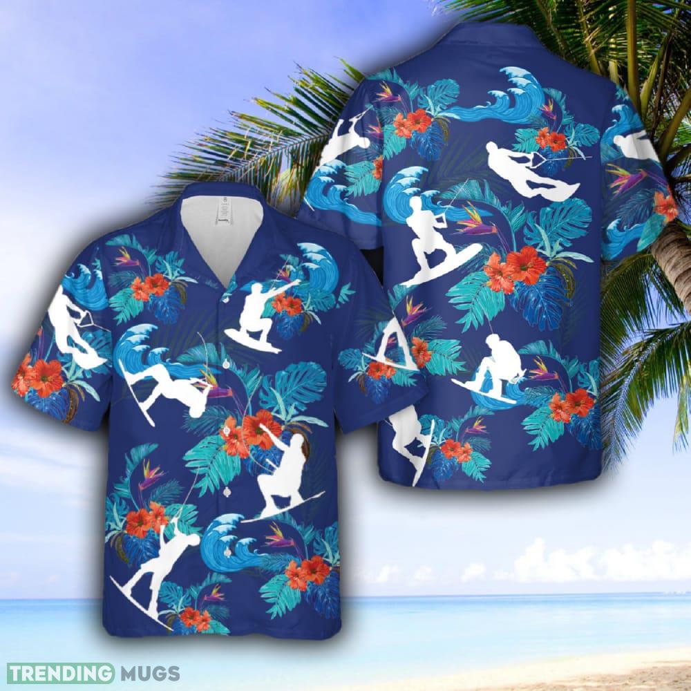 Wakeboarding Silhouettes Hawaiian Shirt - Wakeboarding Silhouettes Hawaiian Shirt Wakeboarding Silhouettes Hawaiian Shirt - Wakeboarding Silhouettes Hawaiian Shirt