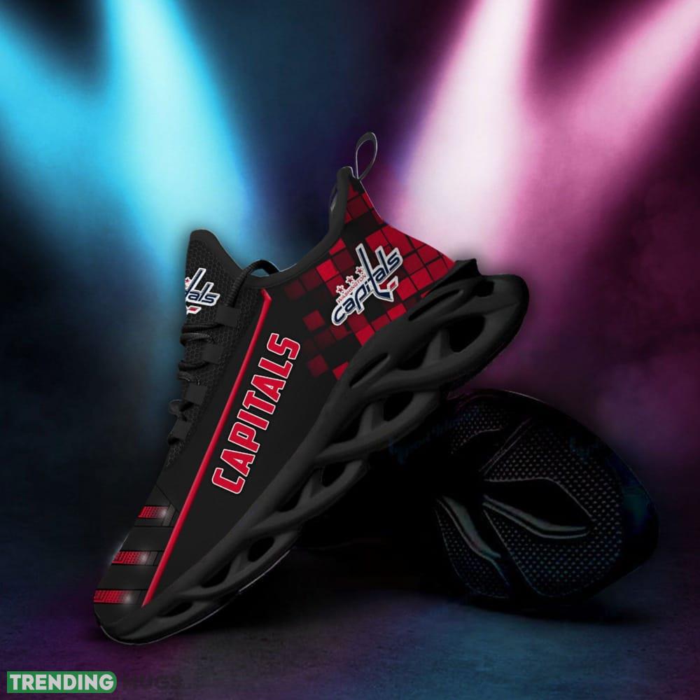 Washington Capitals Logo Custom Name Pattern 3D Max Soul Sneaker Shoes Max Soul Washington Capitals Logo Custom Name Pattern 3D Max Soul Sneaker Shoes Max Soul