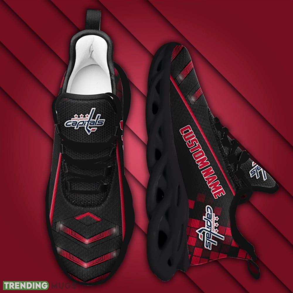 Washington Capitals Logo Pattern Custom Name 3D Max Soul Sneaker Shoes Max Soul Washington Capitals Logo Pattern Custom Name 3D Max Soul Sneaker Shoes Max Soul