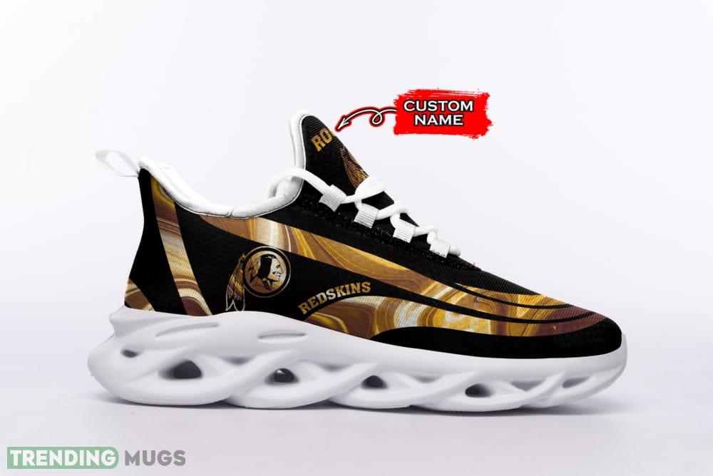 Washington Redskins Logo Color Stripe Pattern Custom Name 3D Max Soul Sneaker Shoes Max Soul Washington Redskins Logo Color Stripe Pattern Custom Name 3D Max Soul Sneaker Shoes Max Soul
