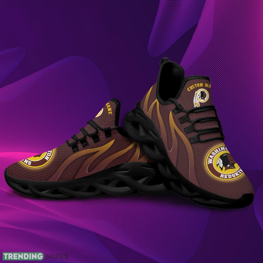 Washington Redskins Logo Custom Name Pattern 3D Max Soul Sneaker Shoes In Brown - Washington Redskins Logo Custom Name Pattern 3D Max Soul Sneaker Shoes In Brown_1 Washington Redskins Logo Custom Name Pattern 3D Max Soul Sneaker Shoes In Brown - Washington Redskins Logo Custom Name Pattern 3D Max Soul Sneaker Shoes In Brown_1