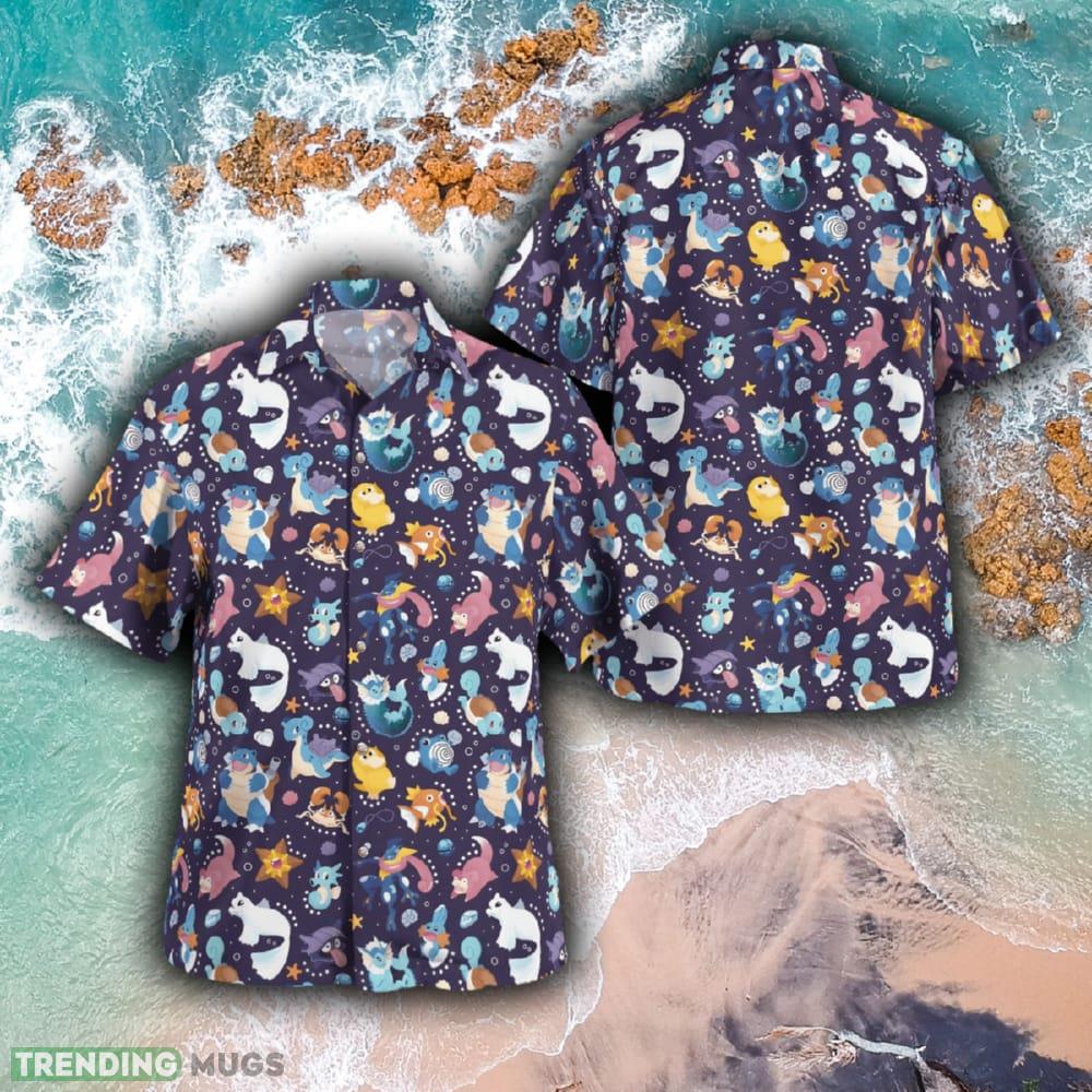 Water Type Pokemon Exotic Brand New AOP Hawaiian Shirt And Short Combo Gift For Fans - Water Type Pokemon Hawaiian Shirt_1 Water Type Pokemon Exotic Brand New AOP Hawaiian Shirt And Short Combo Gift For Fans - Water Type Pokemon Hawaiian Shirt_1