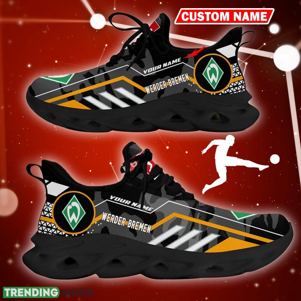 Werder Bremen Logo Chunky Sneakers Camo Black Max Soul Shoes Custom Name Max Soul Werder Bremen Logo Chunky Sneakers Camo Black Max Soul Shoes Custom Name Max Soul