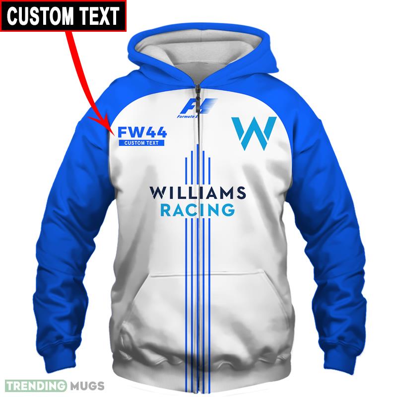 Williams F1 Island 3D Hoodie, Zip Hoodie, T Shirt All OVer Print Lovers Car For Fans Gift Custom Name - Williams F1 3D Hoodie_1