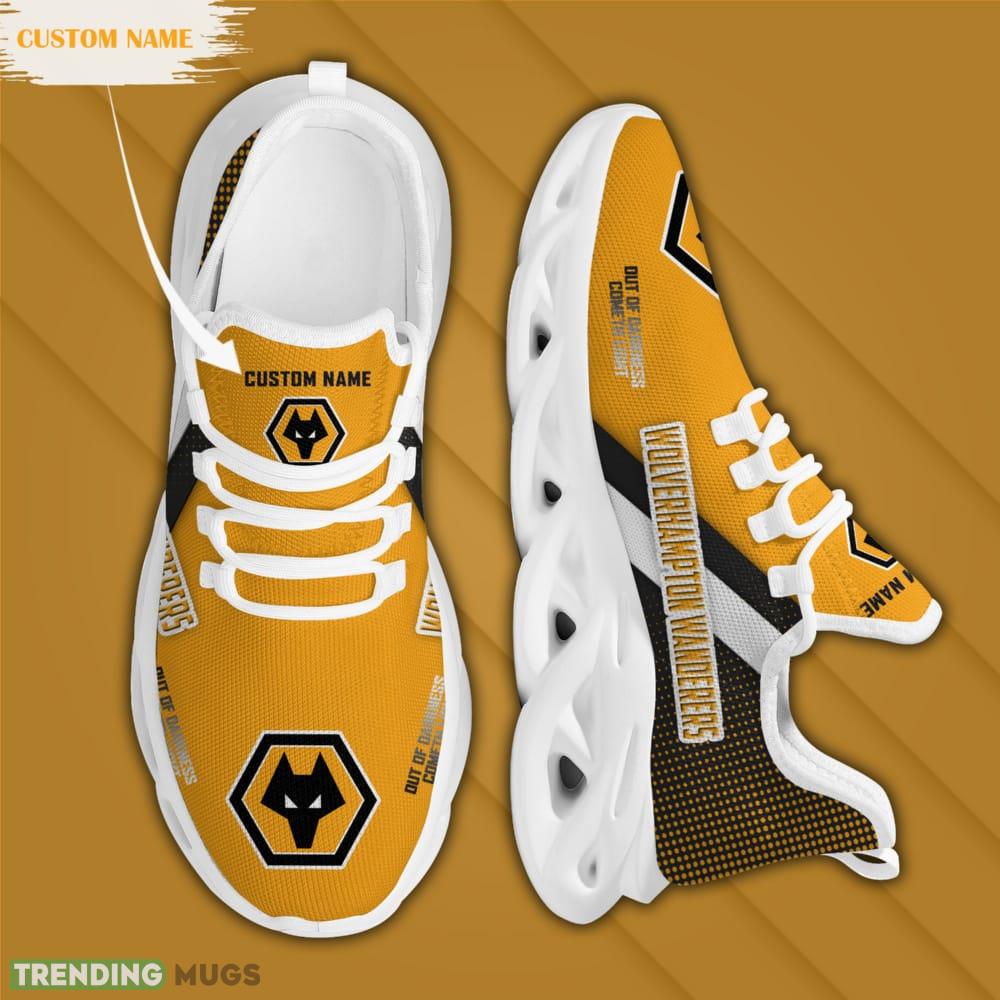 Wolverhampton Wanderers Logo Pattern Custom Name 3D Max Soul Sneaker Shoes Max Soul Wolverhampton Wanderers Logo Pattern Custom Name 3D Max Soul Sneaker Shoes Max Soul