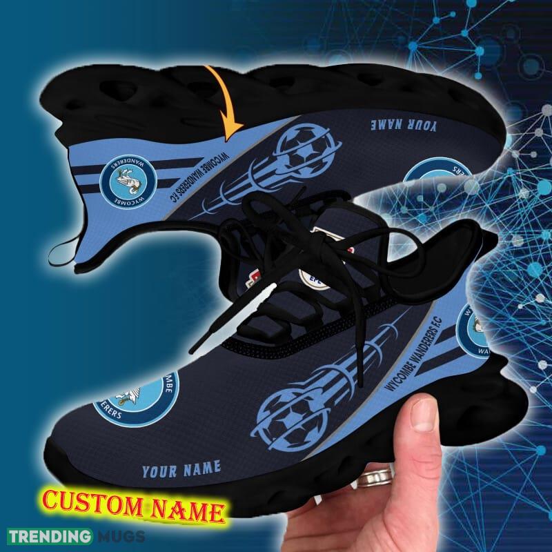 Wycombe Wanderers FC Sports Shoes Custom Name Fans Gift Max Soul Sneakers New Ideas Max Soul Wycombe Wanderers FC Sports Shoes Custom Name Fans Gift Max Soul Sneakers New Ideas Max Soul
