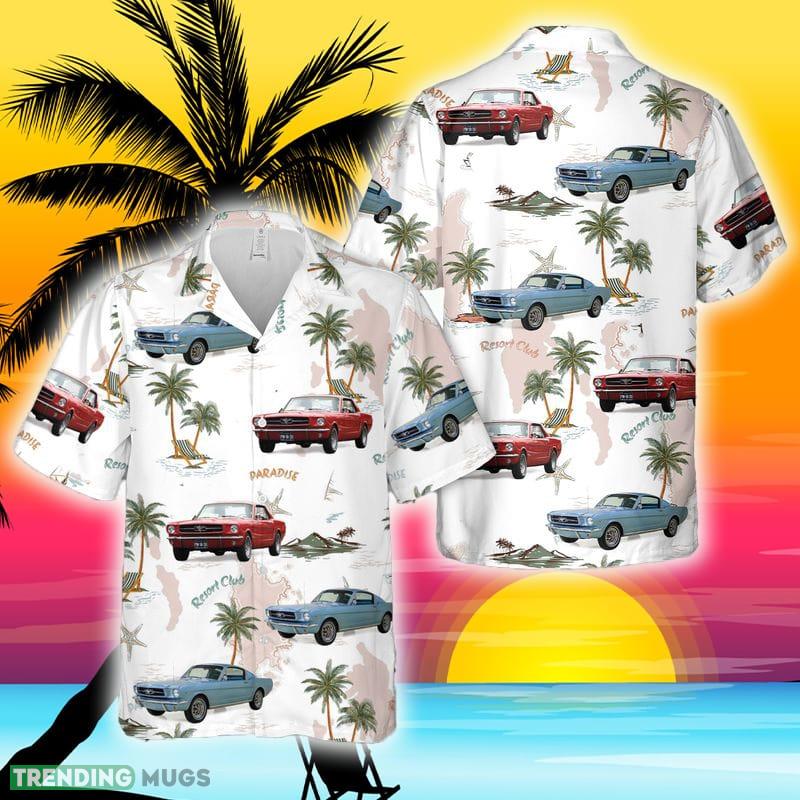 1965-1973 Ford Mustang Hawaiian Shirt - 1965-1973 Ford Mustang Hawaiian Shirt 1965-1973 Ford Mustang Hawaiian Shirt - 1965-1973 Ford Mustang Hawaiian Shirt