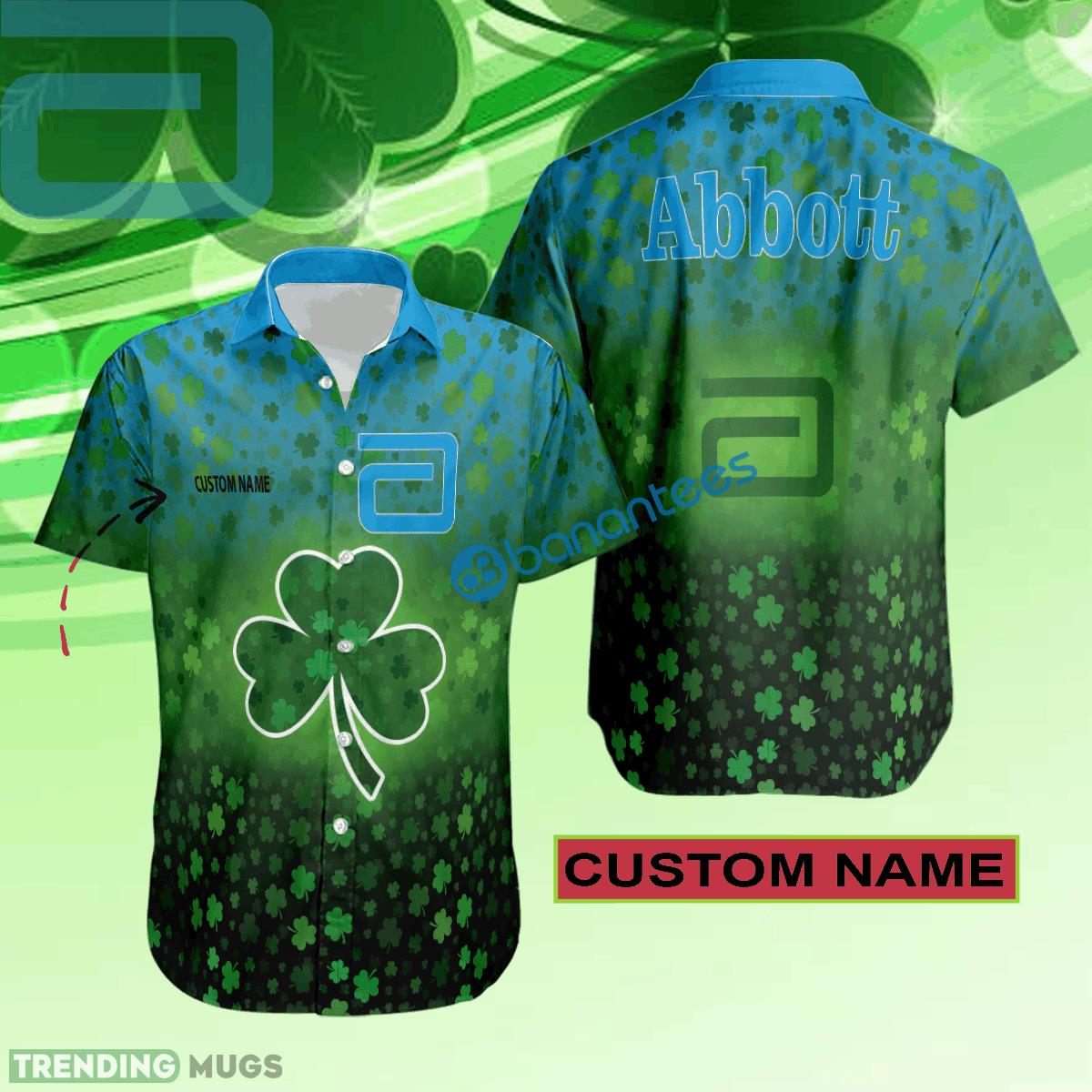 Abbott Hawaiian Shirt Logo Brand Design Patrick Day Custom Name - Abbott Hawaiian Shirt Logo Brand Design Patrick Day Custom Name Abbott Hawaiian Shirt Logo Brand Design Patrick Day Custom Name - Abbott Hawaiian Shirt Logo Brand Design Patrick Day Custom Name
