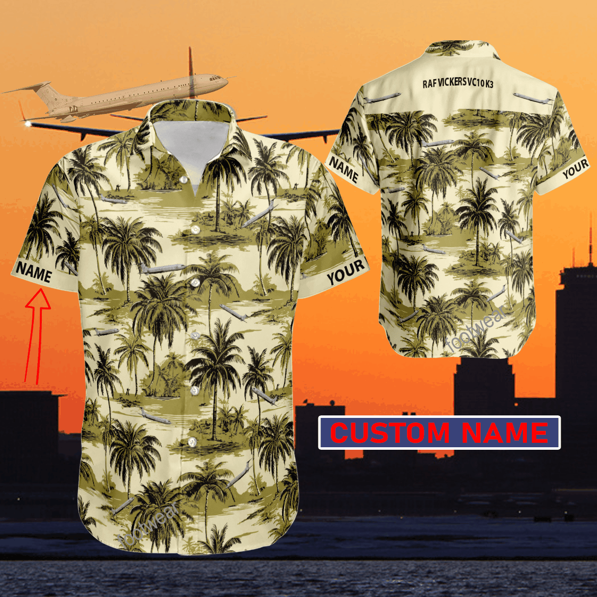 Aircraft Palms Tree Coconut RAF Vickers VC10 K3 Over The North Sea Lofting Hawaiian Shirt Hot Trending For Summer Custom Name Gift - 240224-101418 Aircraft Palms Tree Coconut RAF Vickers VC10 K3 Over The North Sea Lofting Hawaiian Shirt Hot Trending For Summer Custom Name Gift - 240224-101418