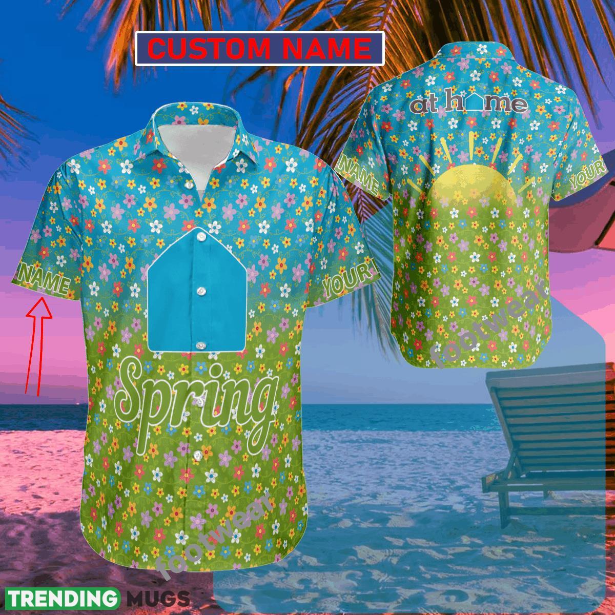 At Home Logo Brand Hawaiian Shirt Spring Trending Summer Custom Name For Fans Gift - At Home Logo Brand Hawaiian Shirt Spring Trending Summer Custom Name For Fans Gift At Home Logo Brand Hawaiian Shirt Spring Trending Summer Custom Name For Fans Gift - At Home Logo Brand Hawaiian Shirt Spring Trending Summer Custom Name For Fans Gift
