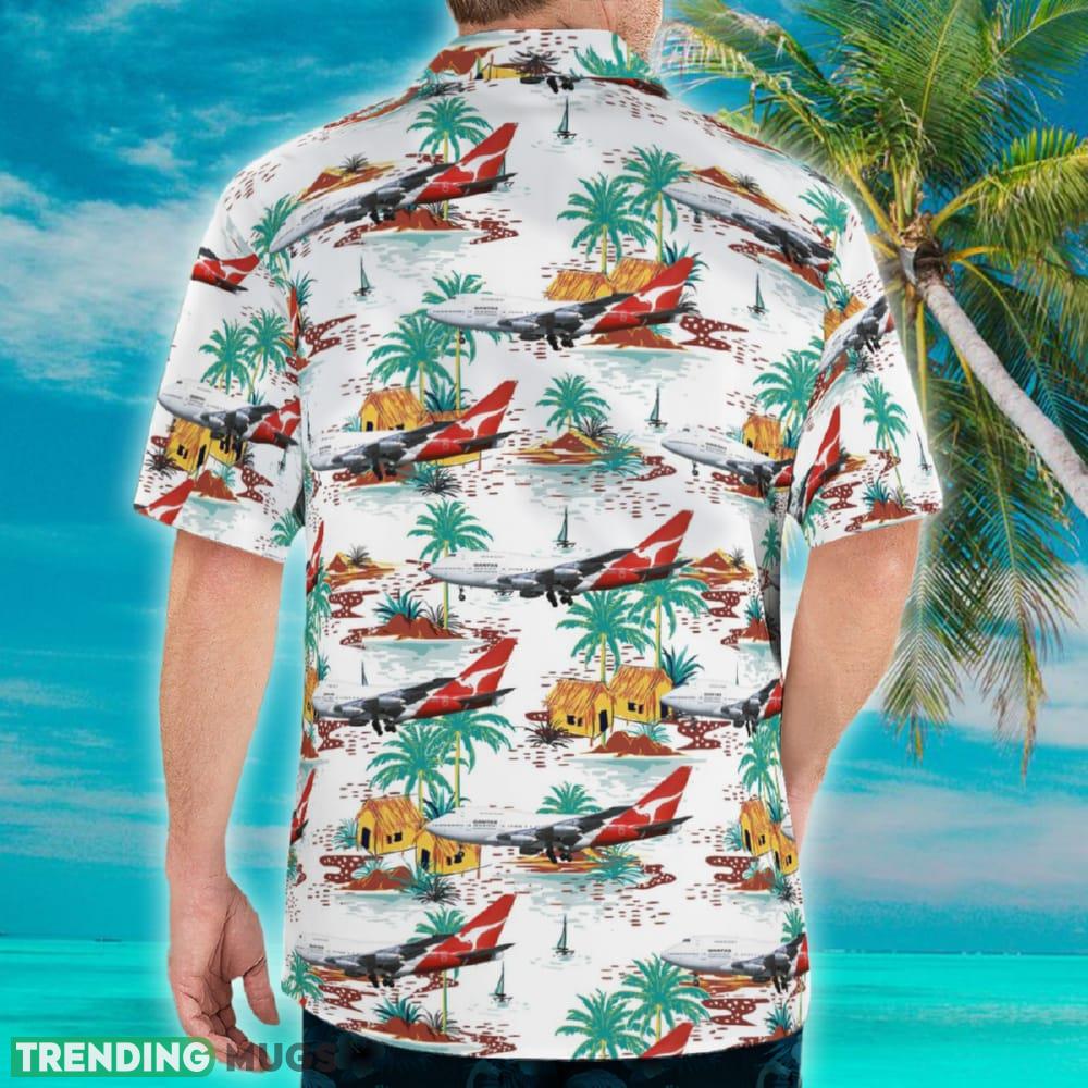 Australia Qantas Boeing 747SP 38 Hawaiian Shirt Palm Gift Beach Hawaiian Shirt Australia Qantas Boeing 747SP 38 Hawaiian Shirt Palm Gift Beach Hawaiian Shirt