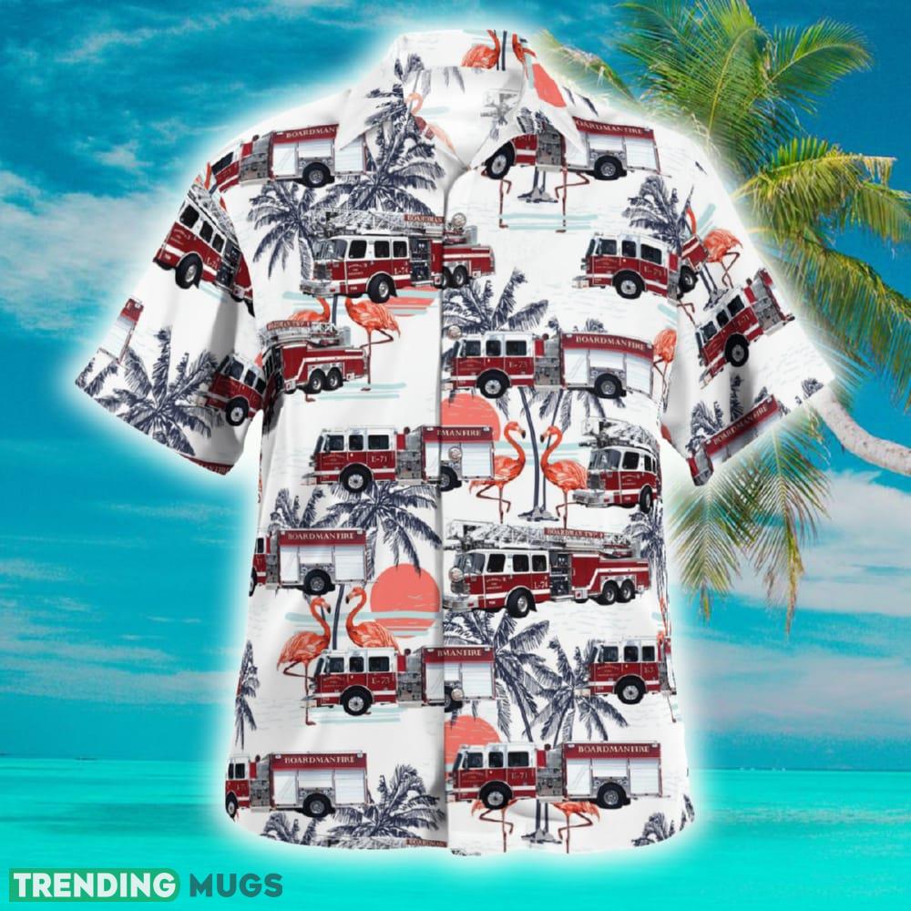 Boardman Ohio Boardman Township Fire Department Hawaiian Shirt Coconut Gift Beach - Boardman Ohio Boardman Township Fire Department Hawaiian Shirt_2
