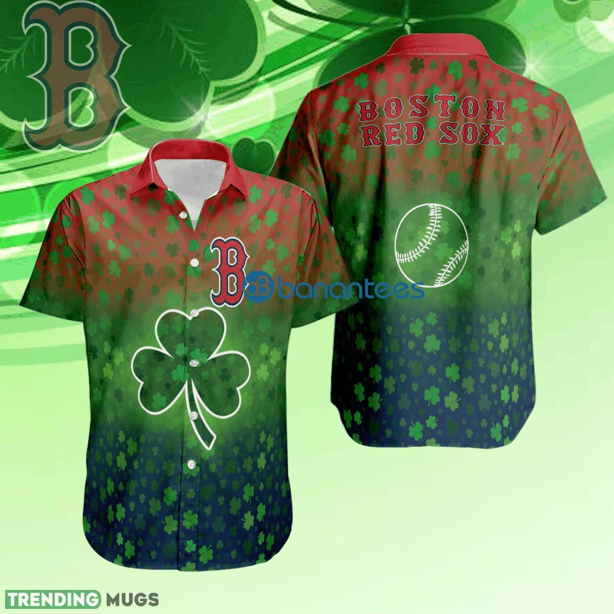 Boston Red Sox Unique AOP Hawaiian Shirt Gift For Fans Patrick Day - Boston Red Sox Unique AOP Hawaiian Shirt Gift For Fans Patrick Day Boston Red Sox Unique AOP Hawaiian Shirt Gift For Fans Patrick Day - Boston Red Sox Unique AOP Hawaiian Shirt Gift For Fans Patrick Day