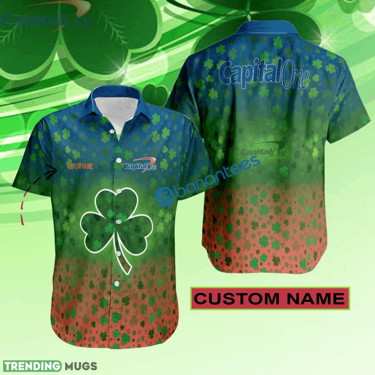 Capital One Hawaiian Shirt Logo Brand Design Patrick Day Custom Name - Capital One Hawaiian Shirt Logo Brand Design Patrick Day Custom Name Capital One Hawaiian Shirt Logo Brand Design Patrick Day Custom Name - Capital One Hawaiian Shirt Logo Brand Design Patrick Day Custom Name