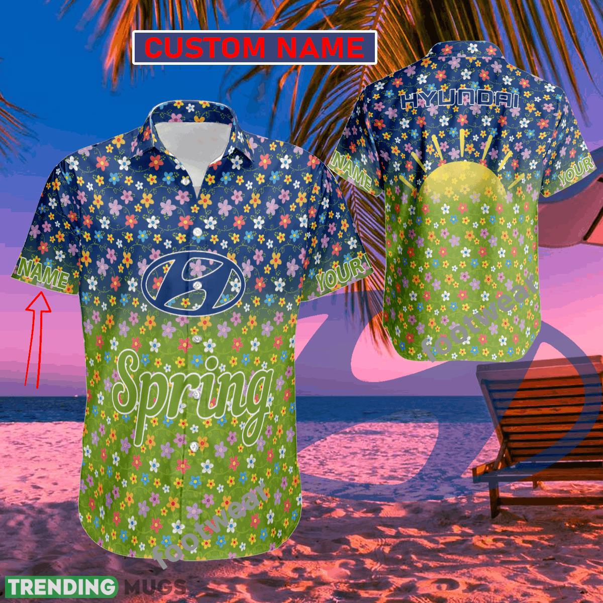 Car Racing Hyundai Hawaiian Shirt Spring Trending Summer Custom Name For Fans Gift - Car Racing Hyundai Hawaiian Shirt Spring Trending Summer Custom Name For Fans Gift