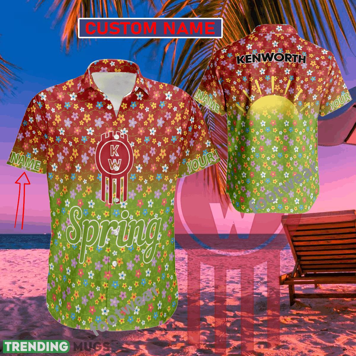 Car Racing Kenworth Hawaiian Shirt Spring Trending Summer Custom Name For Fans Gift - Car Racing Kenworth Hawaiian Shirt Spring Trending Summer Custom Name For Fans Gift