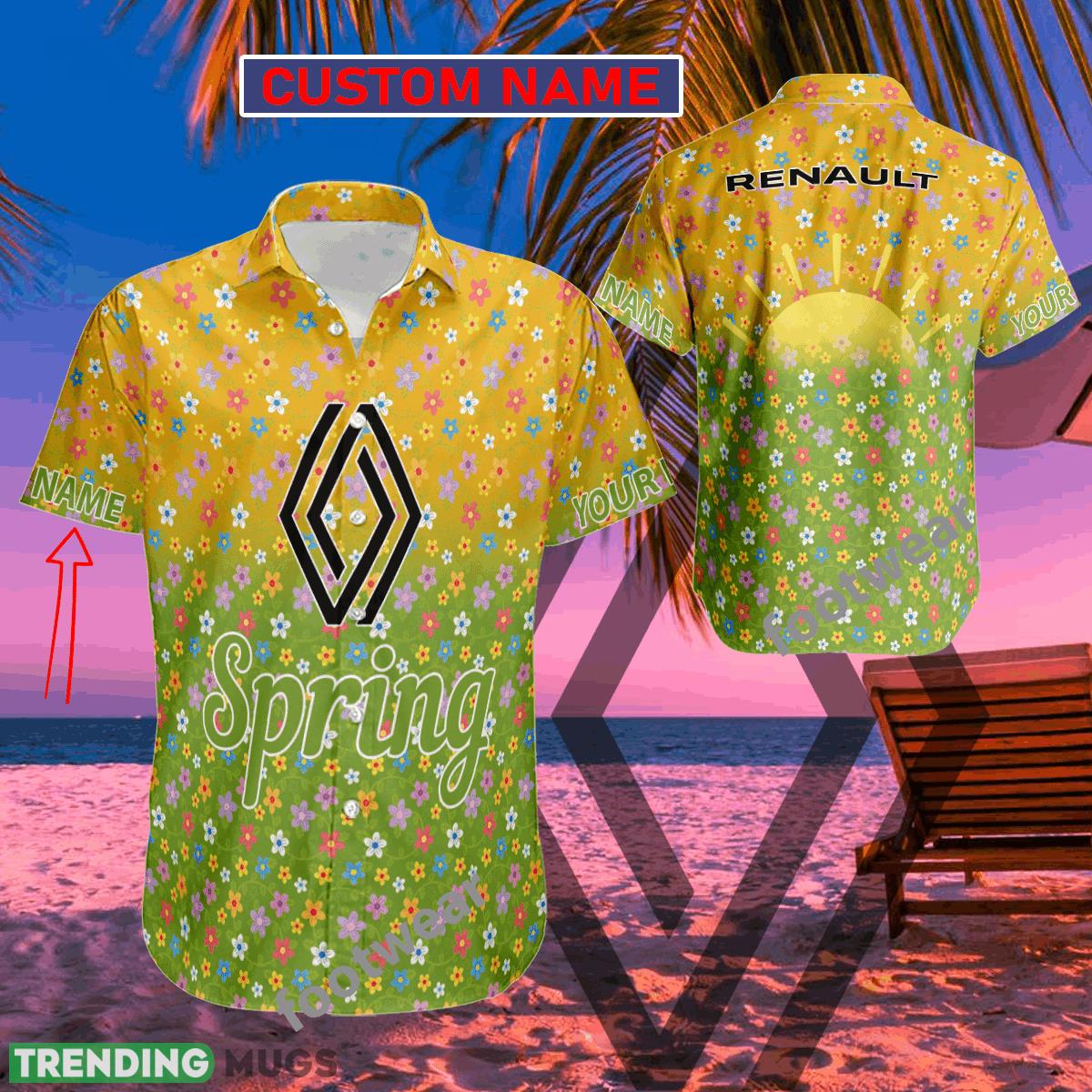 Car Racing Renault Hawaiian Shirt Spring Trending Summer Custom Name For Fans Gift - Car Racing Renault Hawaiian Shirt Spring Trending Summer Custom Name For Fans Gift