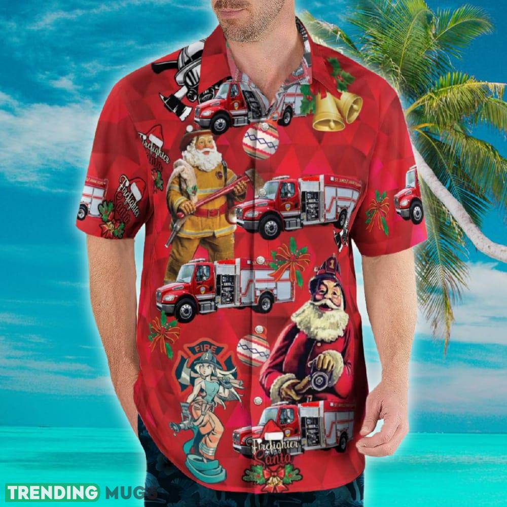 Carrabelle Florida St. James Lanark Volunteer Fire Department Christmas Hawaiian Shirt Hawaiian Shirt Carrabelle Florida St. James Lanark Volunteer Fire Department Christmas Hawaiian Shirt Hawaiian Shirt