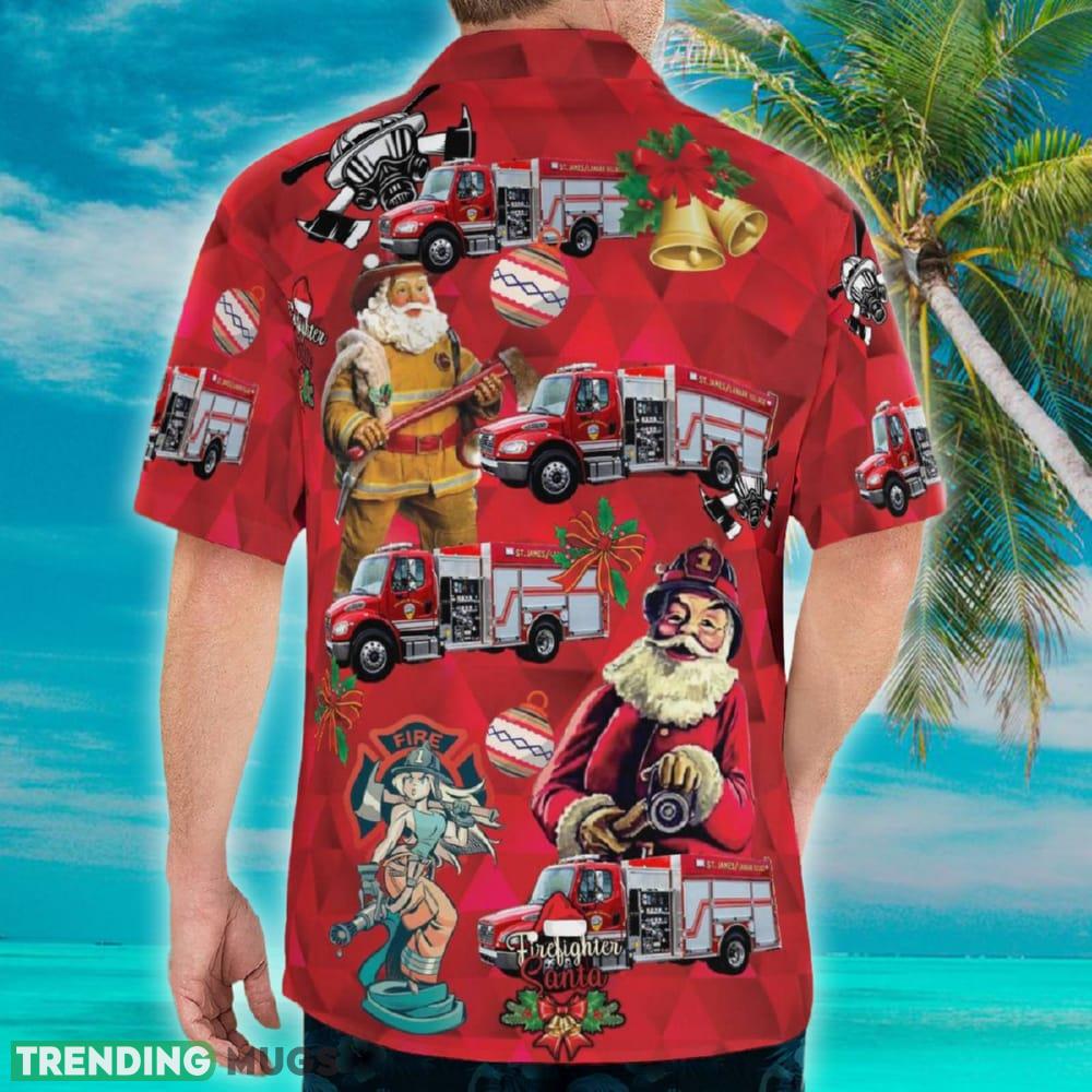 Carrabelle Florida St. James Lanark Volunteer Fire Department Christmas Hawaiian Shirt Hawaiian Shirt Carrabelle Florida St. James Lanark Volunteer Fire Department Christmas Hawaiian Shirt Hawaiian Shirt