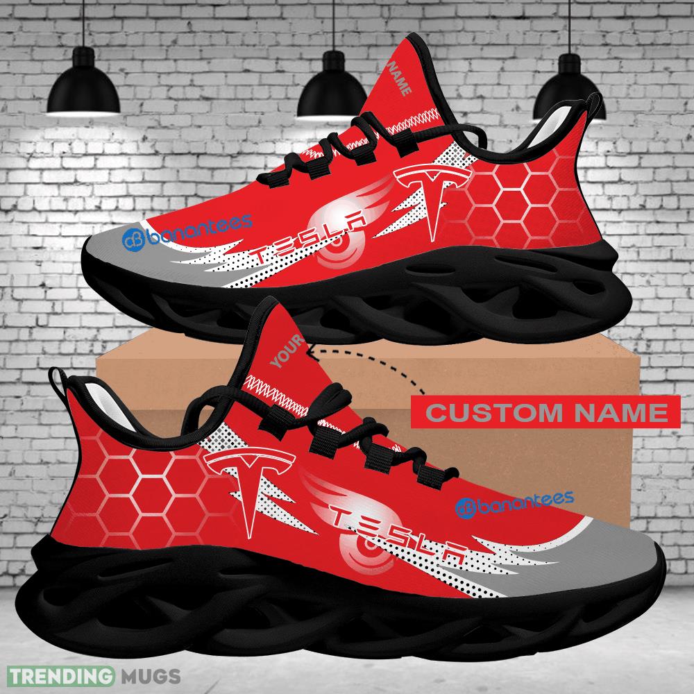Chunky Sneaker Fashion Custom Name Car Racing Tesla Logo Hexagonal Max Soul Shoes Max Soul Chunky Sneaker Fashion Custom Name Car Racing Tesla Logo Hexagonal Max Soul Shoes Max Soul