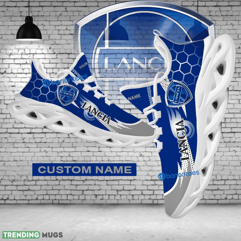 Chunky Sneaker Showcase Custom Name Car Racing Lancia Logo Hexagonal Max Soul Shoes - Custom Name Car Racing Lancia Logo Hexagonal Pattern Max Soul Shoes Photo 1