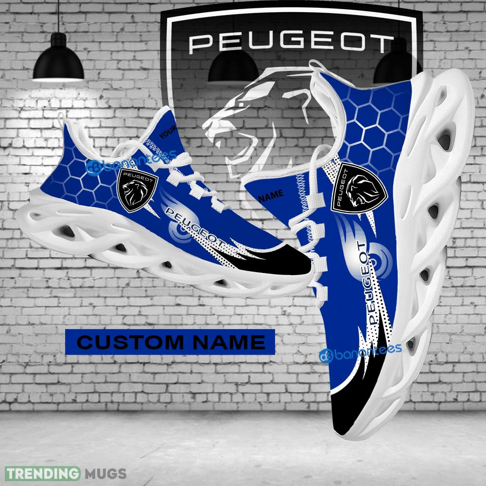 Chunky Sneaker Urbanite Custom Name Car Racing Peugeot Logo Hexagonal Max Soul Shoes - Custom Name Car Racing Peugeot Logo Hexagonal Pattern Max Soul Shoes Photo 1