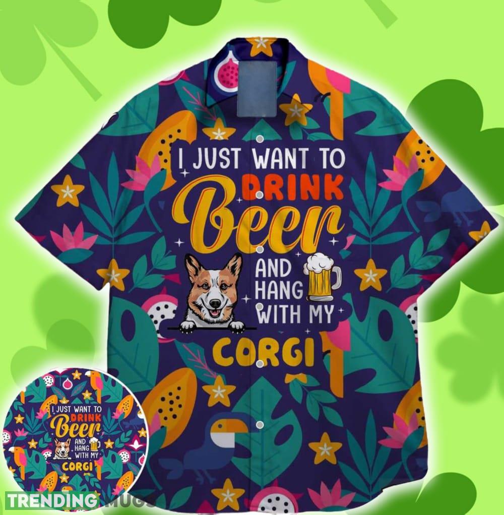 Corgi Dog Dad Want Drink Beer Bull Dog on St. Patrick day Hawaiian Shirt Signature - Corgi Dog Dad Want Drink Beer Bull Dog on St. Patrick day Hawaiian Shirt Signature Corgi Dog Dad Want Drink Beer Bull Dog on St. Patrick day Hawaiian Shirt Signature - Corgi Dog Dad Want Drink Beer Bull Dog on St. Patrick day Hawaiian Shirt Signature