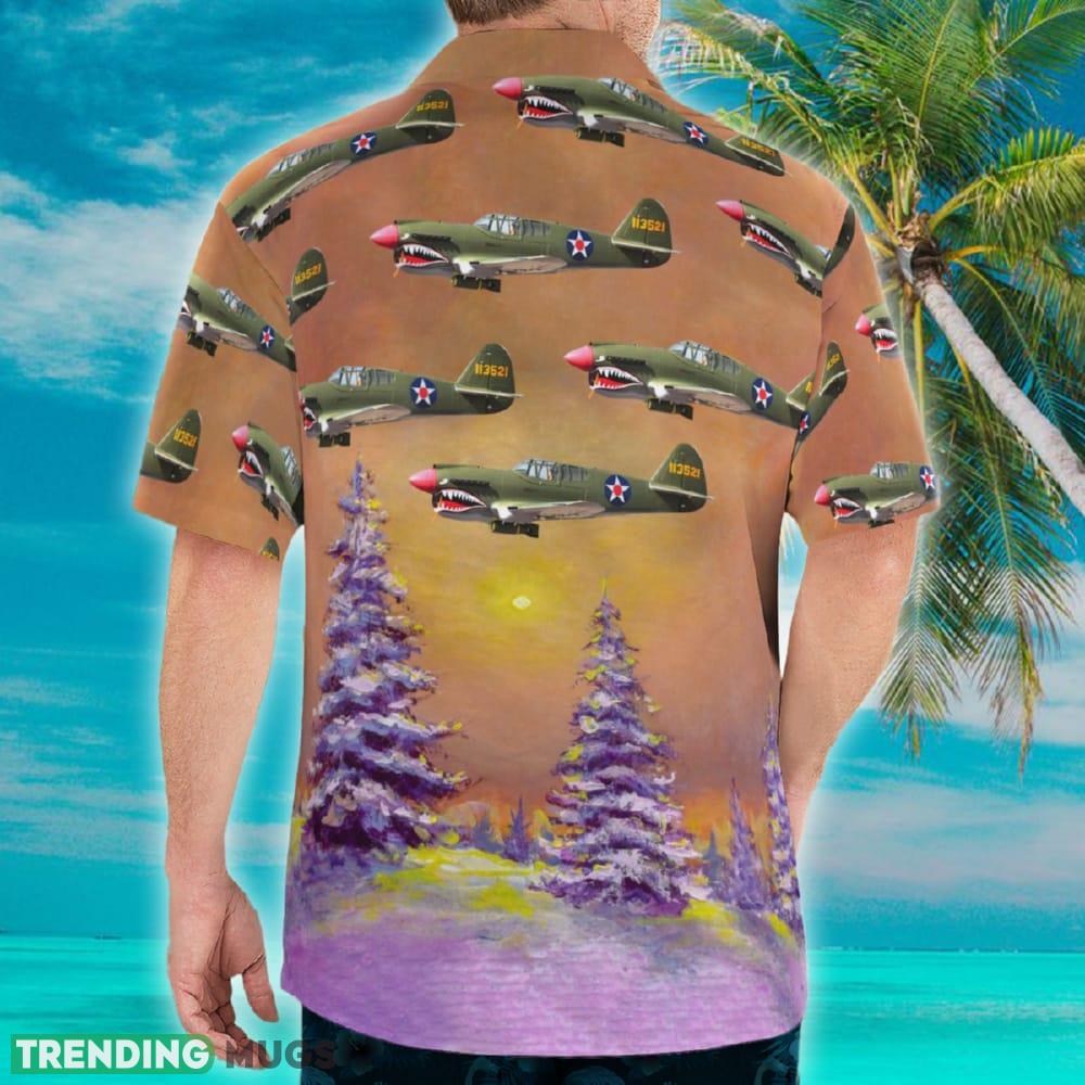 Curtiss P 40 Warhawk Christmas Hawaiian Shirt Hawaiian Shirt Curtiss P 40 Warhawk Christmas Hawaiian Shirt Hawaiian Shirt