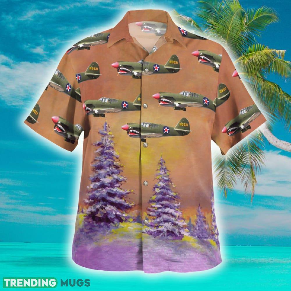 Curtiss P-40 Warhawk Christmas Hawaiian Shirt - Curtiss P-40 Warhawk Christmas Hawaiian Shirt_2 Curtiss P-40 Warhawk Christmas Hawaiian Shirt - Curtiss P-40 Warhawk Christmas Hawaiian Shirt_2